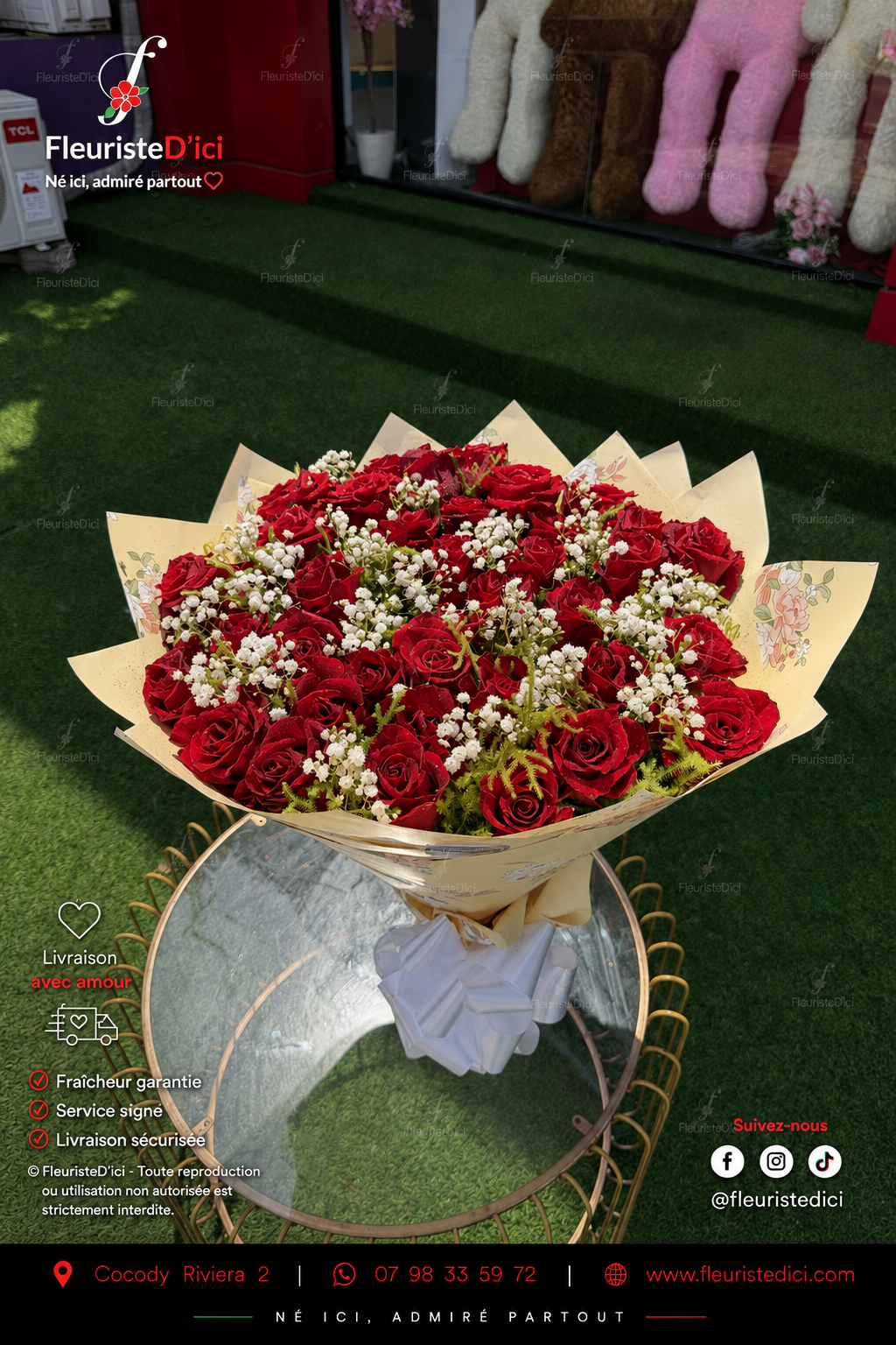 Bouquets de roses